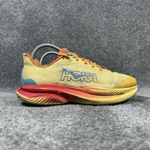 HOKA One One Mach 6 Youth Sz 6.5MD Yellow Orange Athletic Running Shoes Used